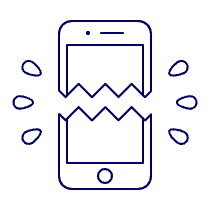 Broken Phone 1 Illustration from UX Line Set