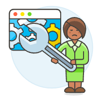 Program Fixing 6 Illustration from UX Colors Set