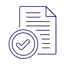 Approve Document Illustration from UX Line Set