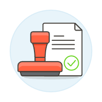Approve Document Illustration from UX Colors Set