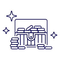 Open Treasure Chest Illustration from UX Line Set
