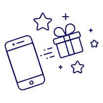 Phone Gift Sharing Illustration from UX Line Set