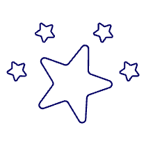 Star Rating Blank Illustration from UX Line Set