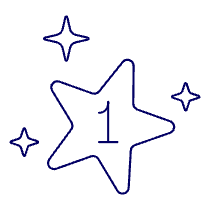 Star Rating One Illustration from UX Line Set