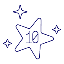 Star Rating Ten Illustration from UX Line Set