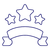 Star Ribbon Illustration from UX Line Set