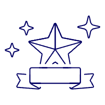 Star Ribbon Sparkle Illustration from UX Line Set