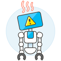 Overheat Robot Illustration from UX Colors Set