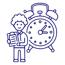 Work Alarm 3 Illustration from UX Line Set