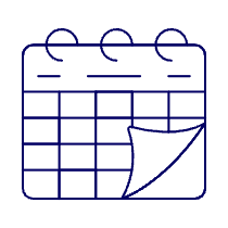 Work Calendar Illustration from UX Line Set