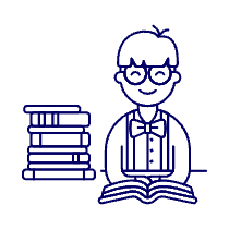 Bookworm 1 1 Illustration from UX Line Set