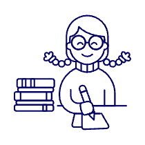 Bookworm 1 2 Illustration from UX Line Set