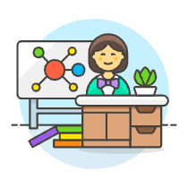 Chemistry Teacher 1 Illustration from UX Colors Set