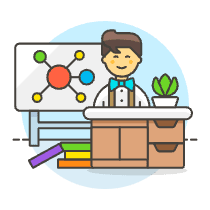Chemistry Teacher 6 Illustration from UX Colors Set
