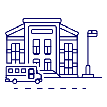 Elementary School Illustration from UX Line Set