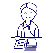 Librarian 1 3 Illustration from UX Line Set