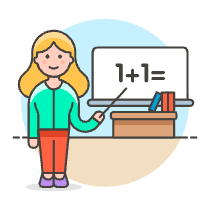 Math Teacher 2 Illustration from UX Colors Set
