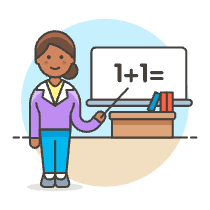 Math Teacher 4 Illustration from UX Colors Set