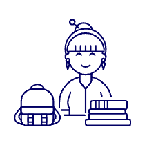Student 1 4 Illustration from UX Line Set