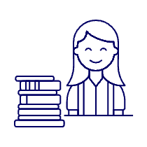 Student 3 5 Illustration from UX Line Set