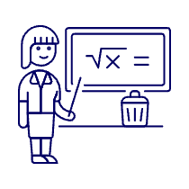 Teacher Teaching 1 Illustration from UX Line Set