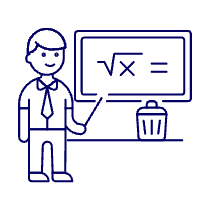Teacher Teaching 4 Illustration from UX Line Set