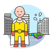 One Punch Man Illustration from UX Colors Set