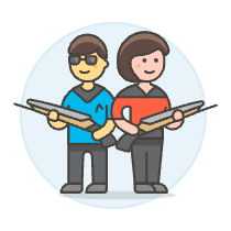 Spacecraft Troop 2 Illustration from UX Colors Set