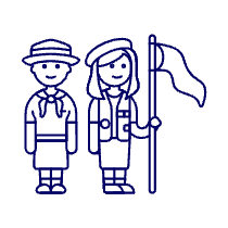 Scout Patron Group 1 Illustration from UX Line Set