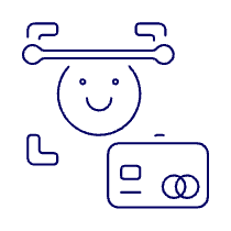 Card Verify Smiley Illustration from UX Line Set