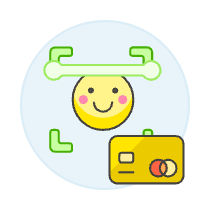 Card Verify Smiley Illustration from UX Colors Set