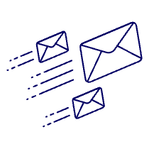 Fast Email Illustration from UX Line Set
