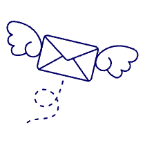 Flying Envelope Illustration from UX Line Set