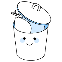 Garbage Illustration from Seoul Duotone Set