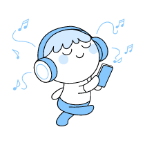 Listening Music Illustration from Seoul Duotone Set