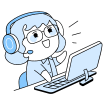 Digital Customer Service Illustration from Seoul Duotone Set