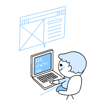 Coding A Website Illustration from Seoul Duotone Set