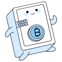 Cryptocurrency Wallet Safe Illustration from Seoul Duotone Set