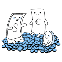 Currencies Illustration from Seoul Duotone Set