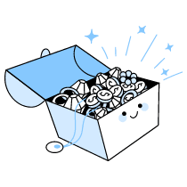 Treasure Chest Illustration from Seoul Duotone Set
