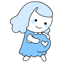 Pregnancy Illustration from Seoul Duotone Set