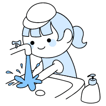 Wash Hands Illustration from Seoul Duotone Set