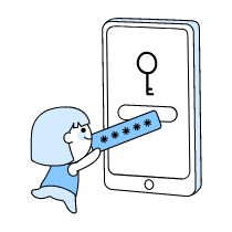Enter Your Password Illustration from Seoul Duotone Set