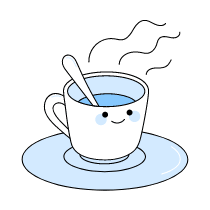 Coffee Tea Illustration from Seoul Duotone Set