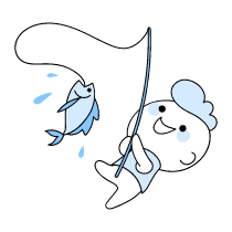 Fishing Illustration from Seoul Duotone Set
