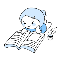 Reading A Book Illustration from Seoul Duotone Set