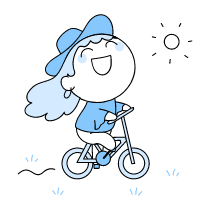 Ride Bicycle Illustration from Seoul Duotone Set