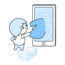 Online Shopping Illustration from Seoul Duotone Set