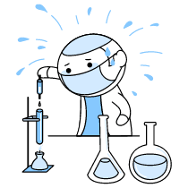 Lab Experiments Illustration from Seoul Duotone Set
