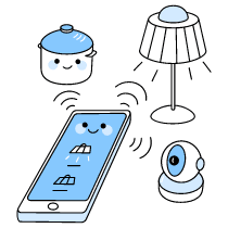 Smart Home Control App Illustration from Seoul Duotone Set